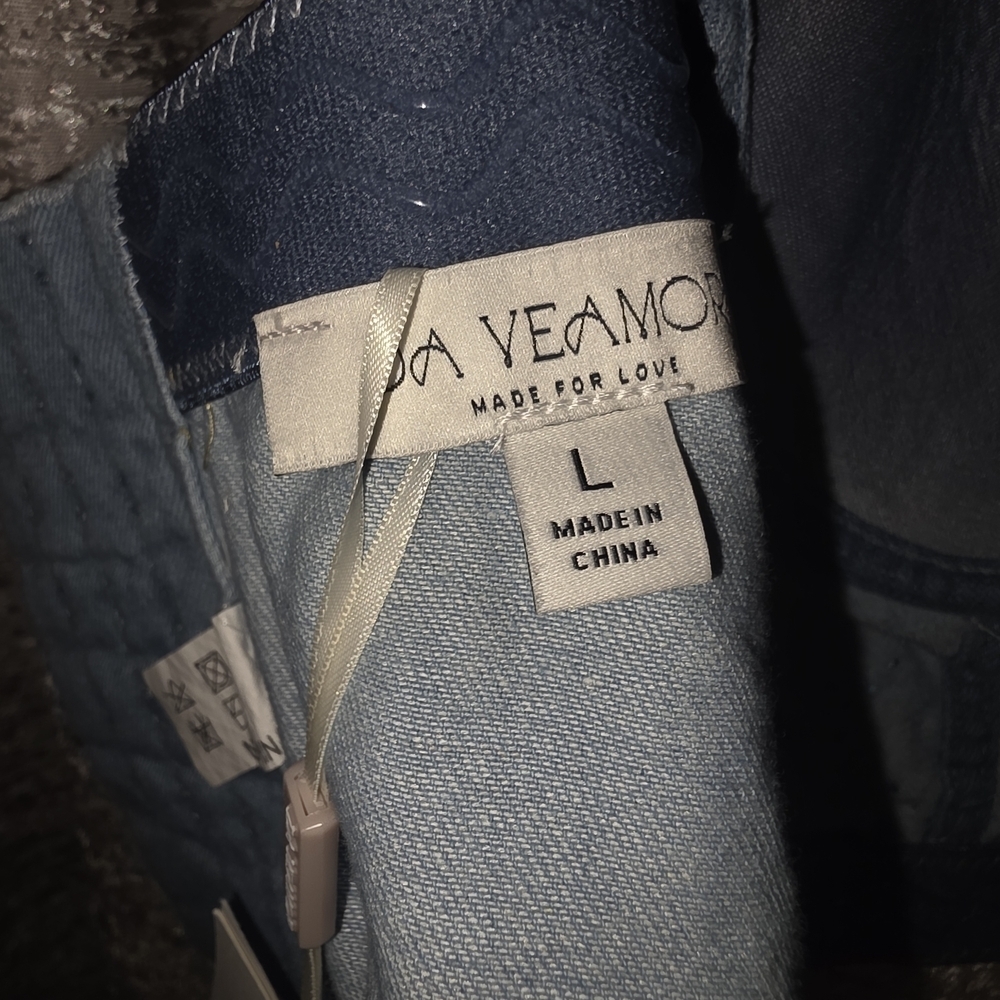 Stylish Denim Beaded Bustier Top - Picture 6 of 7